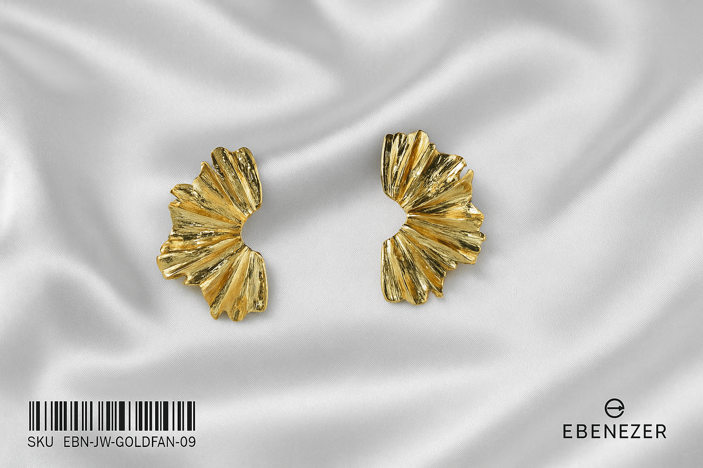 Golden Fan Earrings
