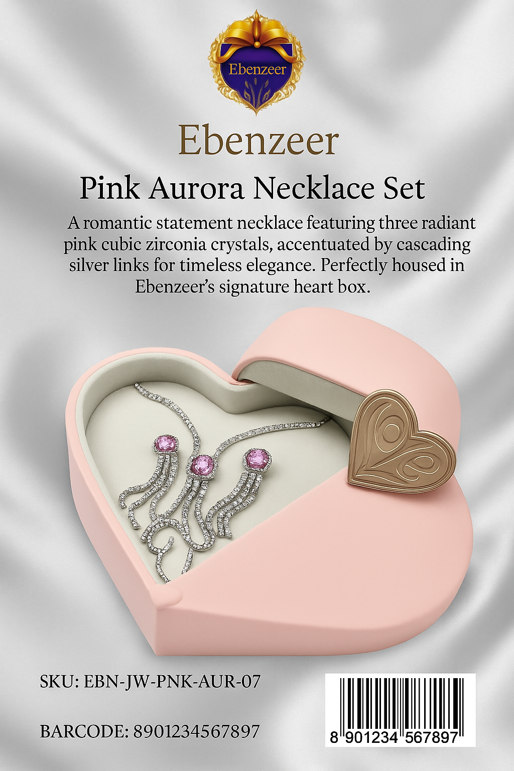 Pink Aurora Necklace Set