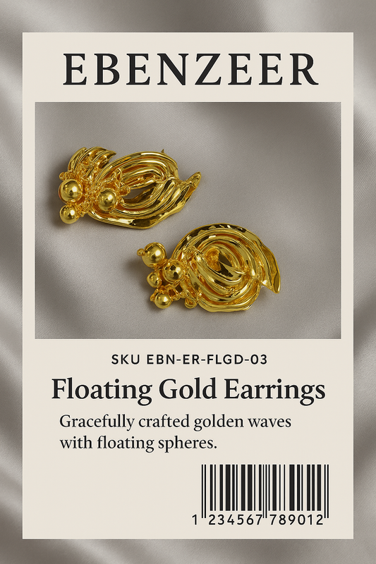 Floating Gold Earrings