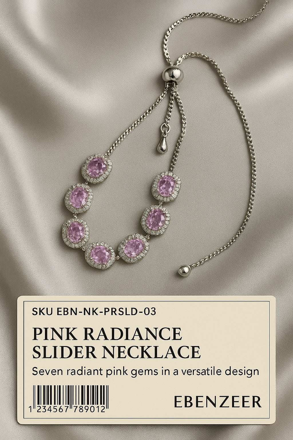 Pink Radiance Slider Necklace